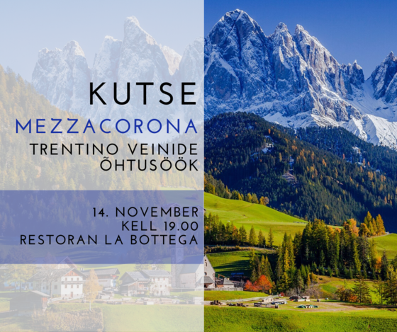 Mezzacorona veiniõhtusöök_La Bottega_14_11_19