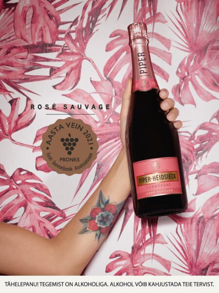 Täna tutvustame Teile Sommeljeede Assotsiatsioon (ESA) „Aasta Vein 2021“ pronksmedali väärilist Tridensi valikusse kuuluvat Piper-Heidsieck Rosé Sauvage šampanjat.