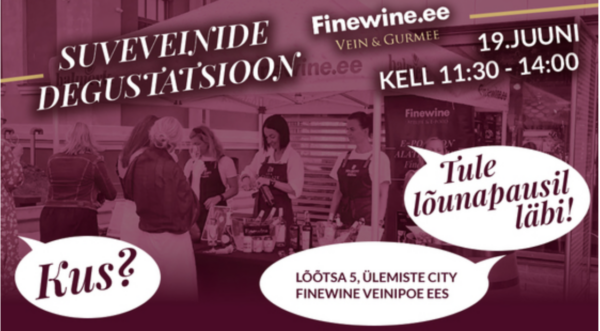 Finewine kutsub suvisele veinidegustatsioonile 19.06