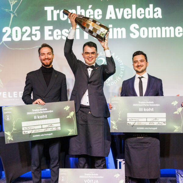 Trophée Aveleda 2025 Eesti Parim Sommeljee võitja on Aleksei Pogrebnoi restoranist Noa Chefs Hall